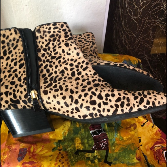 Franco Sarto Leopard Print Booties - Picture 8 of 8